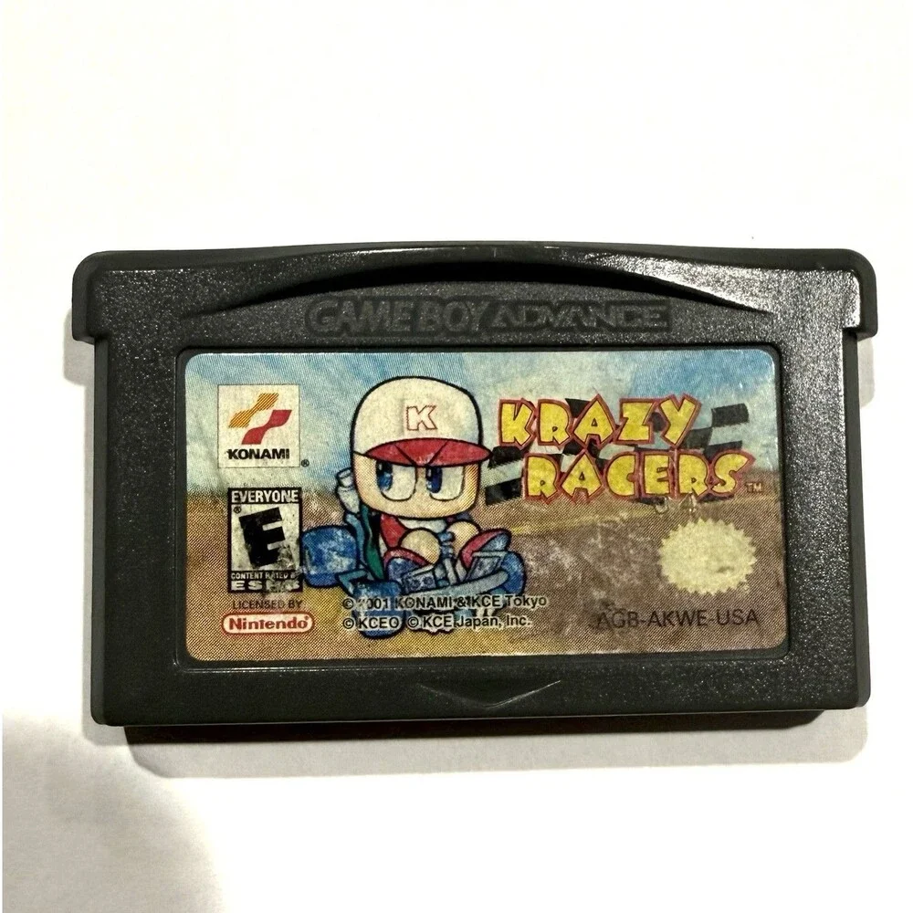 Nintendo GBA Lot 3 Donkey Kong Country Sonic Advance 2 Konami Krazy Racers Games